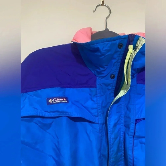 Vintage Color-Block Rainbow 80’s Columbia Radial  Sleeve Ski Snow Jacket no size - Picture 8 of 16